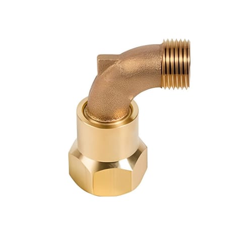 Automat HT-71SE Brass Swivel Elbow for 3/4" x 3/4" (1.905 cm) Quick Compact Valve for Pipe Fitting