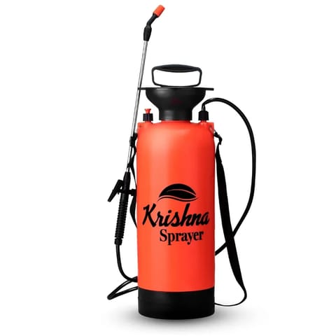 Krishna 8 Litre Garden Pressure Spray Pump for for Spraying Weedicide, Fertilizers, Herbicides, Pesticides, Used in agricultural and gardening purposes