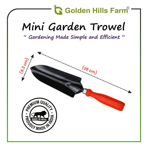 Golden Hills Farm Garden Trowel - Metal Blade  Gardening Tools