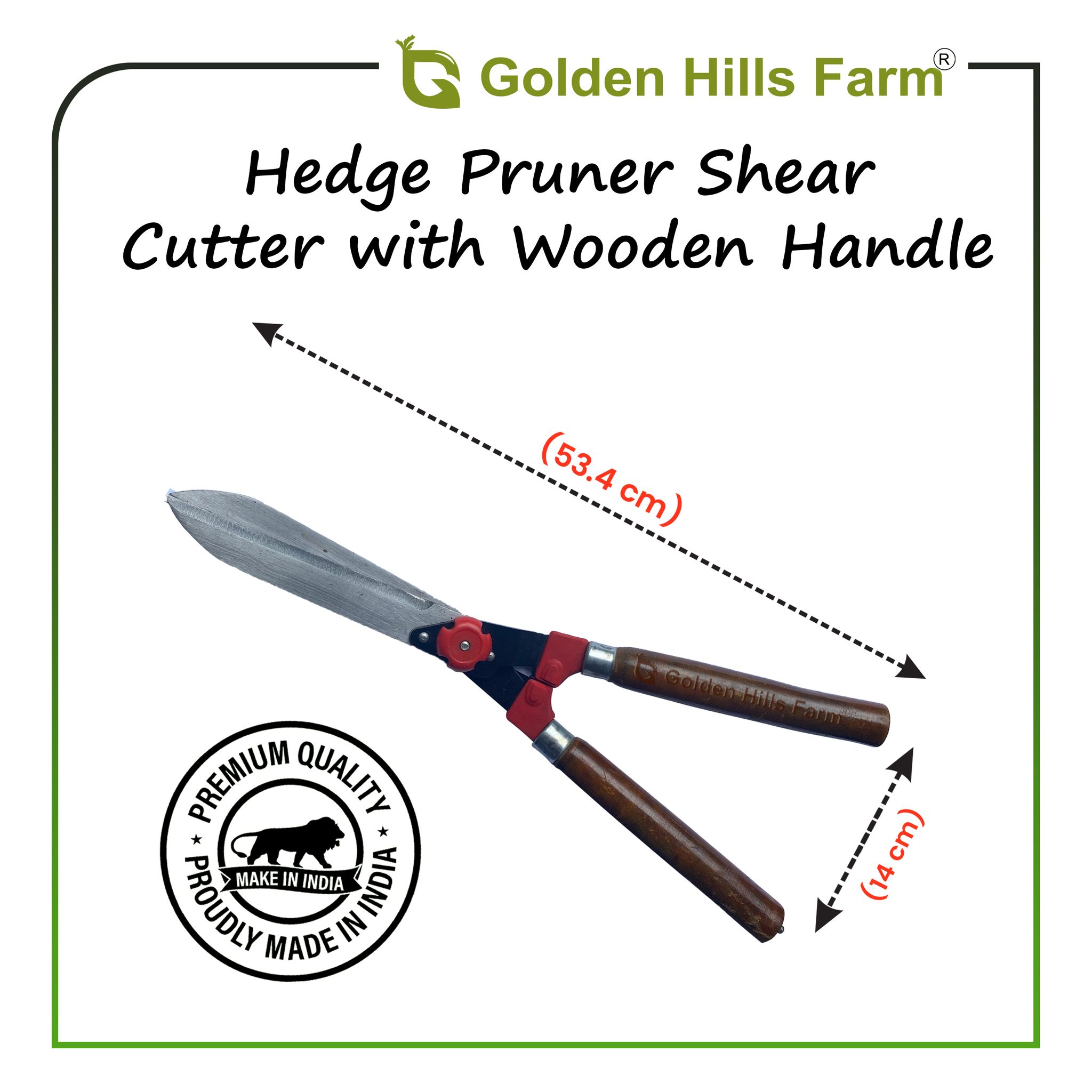 Golden Hills Farm Hedge Shears for Gardening