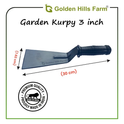 Golden Hills Farm Gardening Khurpi - 1 Pc (3 Inch Metal Blade)