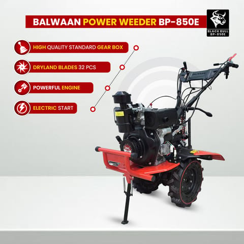 Balwaan BP 850e Power Weeder - (Electric Start) (Diesel)