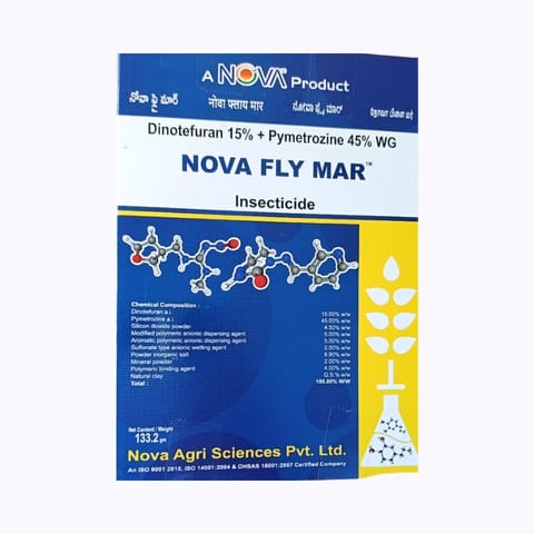 Nova Fly Mar Insecticide- Dinotefuran 15% + Pymetrozine 45% WG