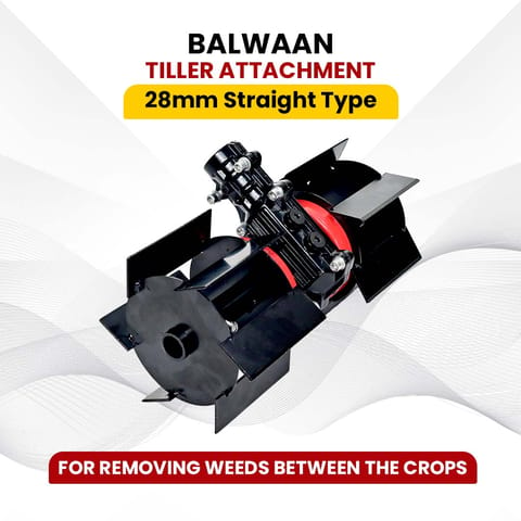 Balwaan Tiller Attachment Straight Type(Black)